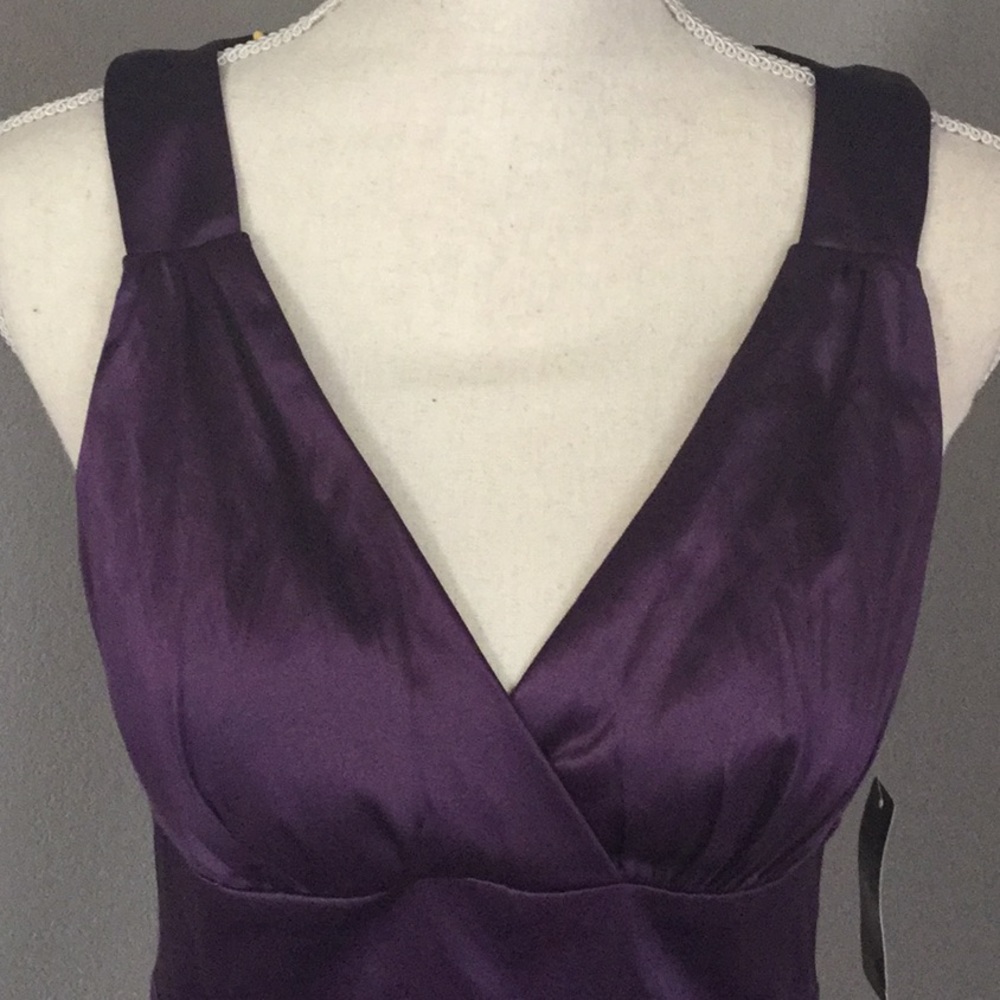 Eggplant royal purple jewel tone plum dress - Picture 5 of 6